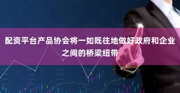 配资平台产品协会将一如既往地做好政府和企业之间的桥梁纽带
