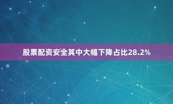 股票配资安全其中大幅下降占比28.2%